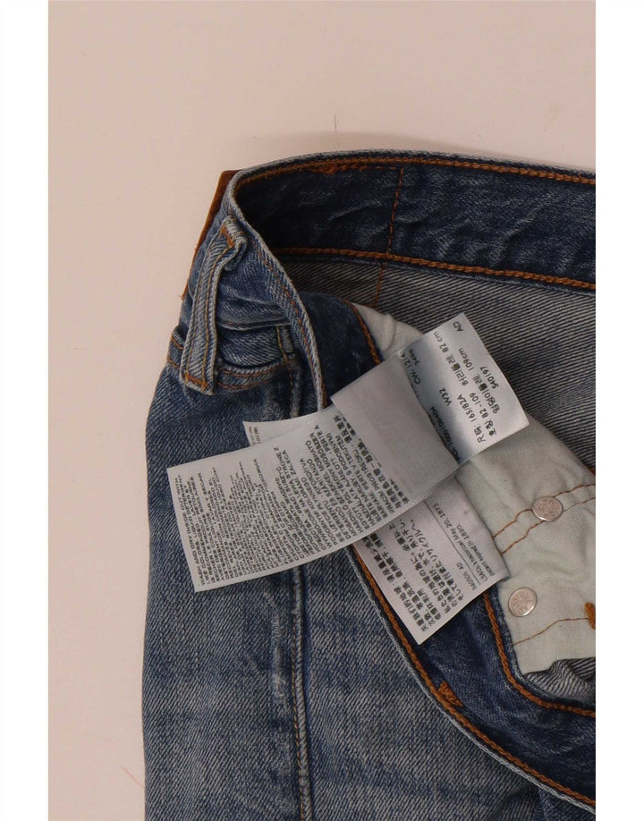 Женские джинсовые шорты Levi's 501 W32, большие синие, хлопок