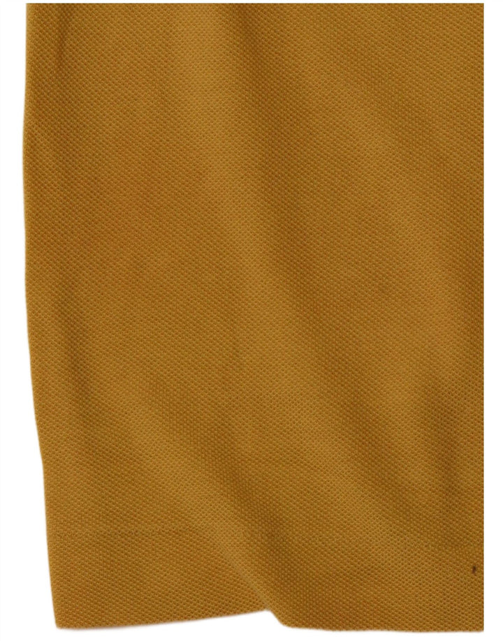 Мужская рубашка поло LACOSTE классического кроя, размер 4, средний желтый хлопок, хлопок