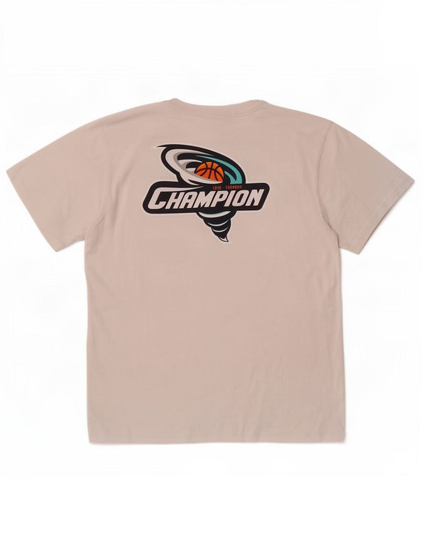 Мужская футболка с рисунком Champion, большая белая