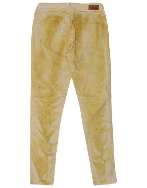 Женские леггинсы Levi's скинни W30 L29, хлопок желтого цвета тай-дай