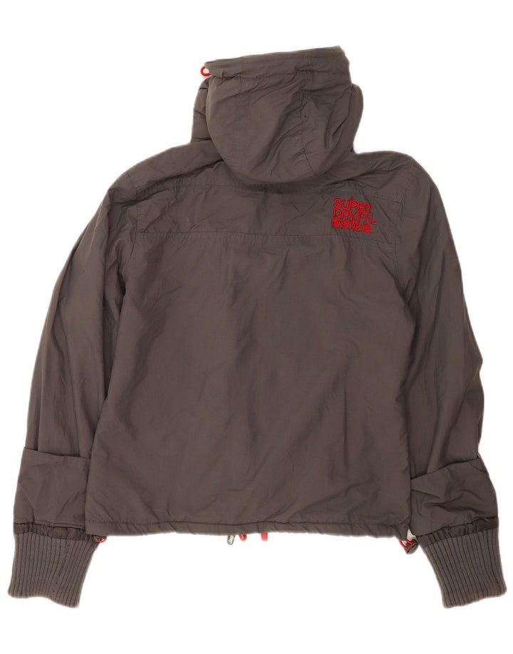 Женская ветровка с капюшоном Superdry The Windcheater UK 14, средний серый цвет