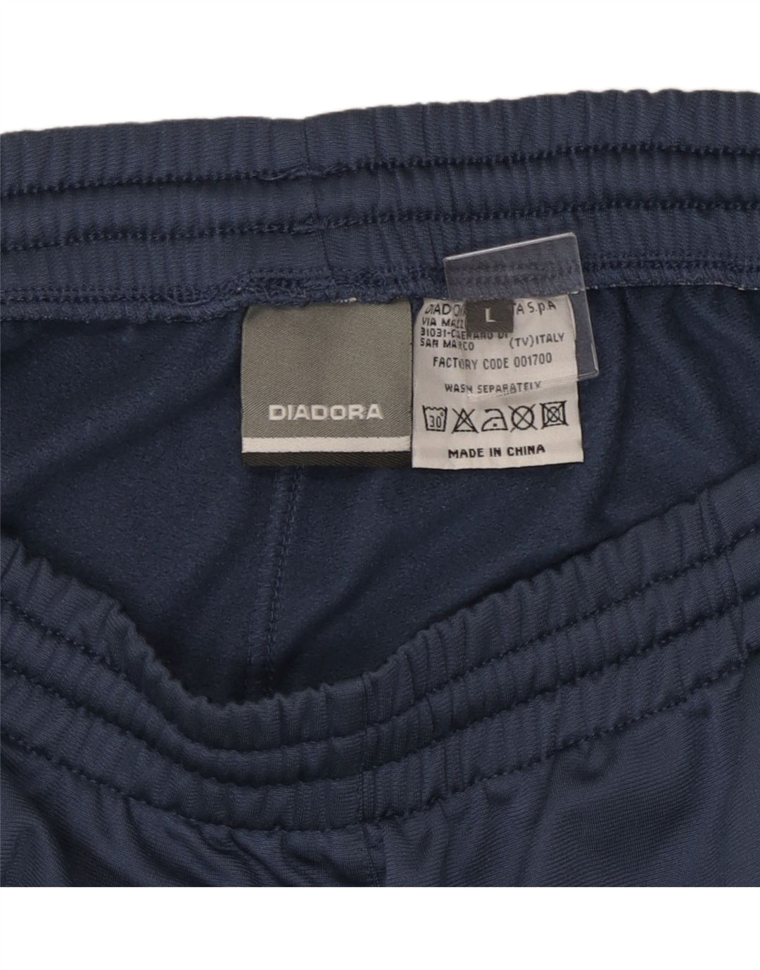 Мужские спортивные брюки Diadora, джоггеры, большие темно-синие, полиэстер