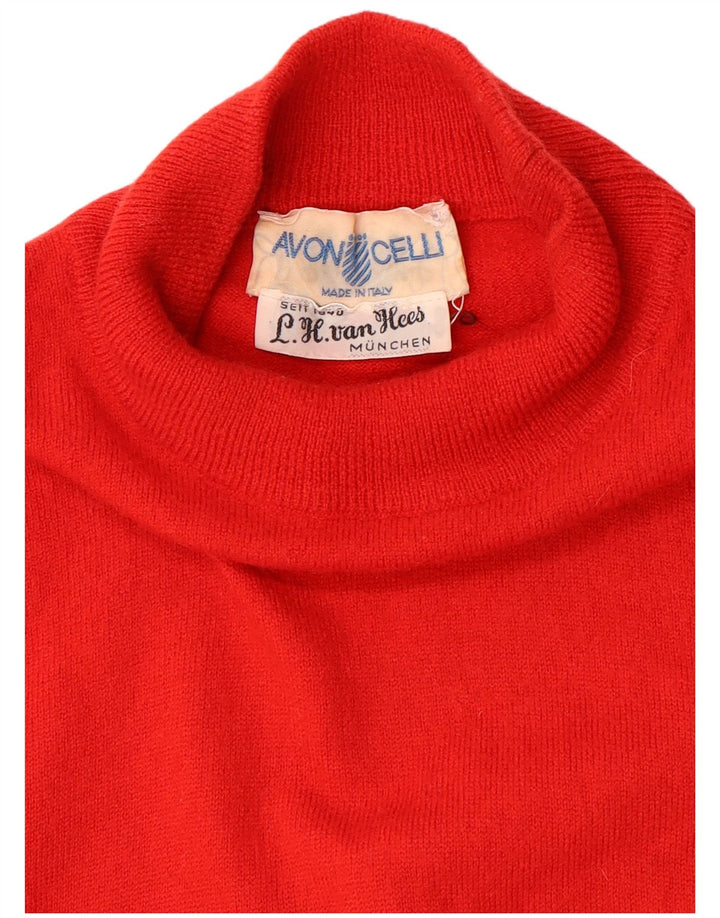 Женский джемпер с высоким воротником AVON CELLI, цвет ЕС 40, средний красный, шерсть