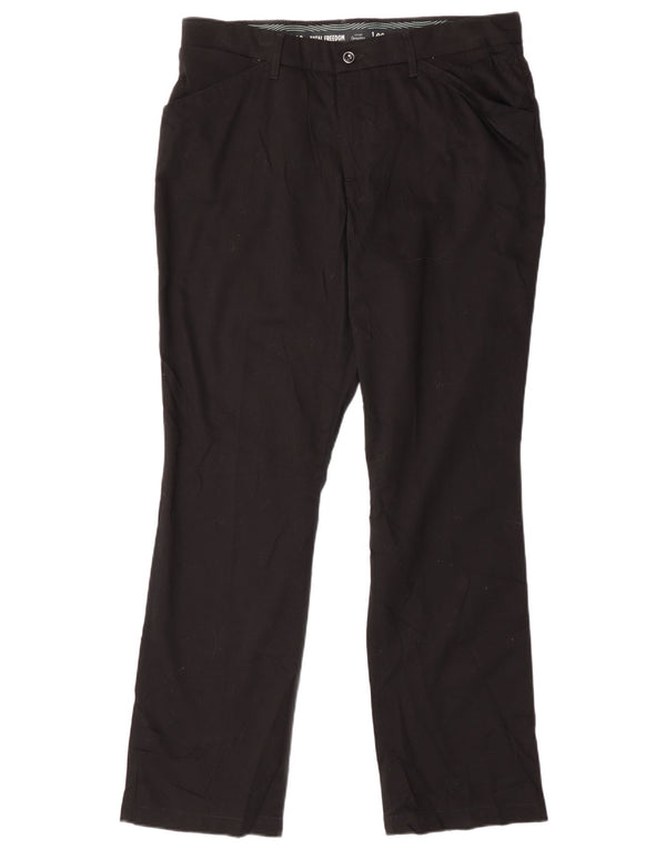 Женские прямые повседневные брюки Lee Total Freedom, США 14, XL, W34, L31, черные