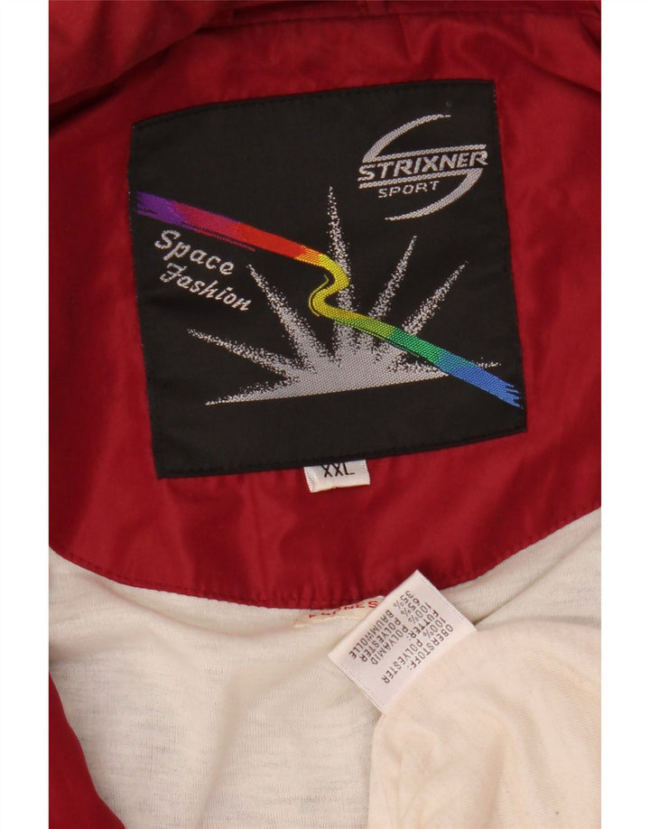 Мужской спортивный костюм VINTAGE с графическим рисунком, верхняя куртка 2XL, темно-синий, с цветными блоками