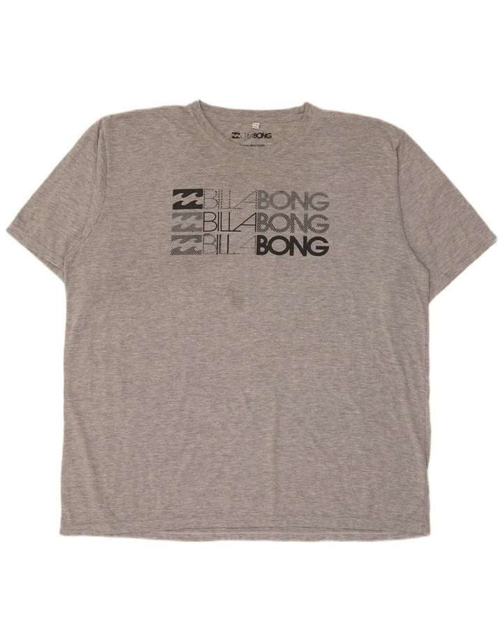 Billabong Мужская футболка с рисунком Top XL Серая в крапинку