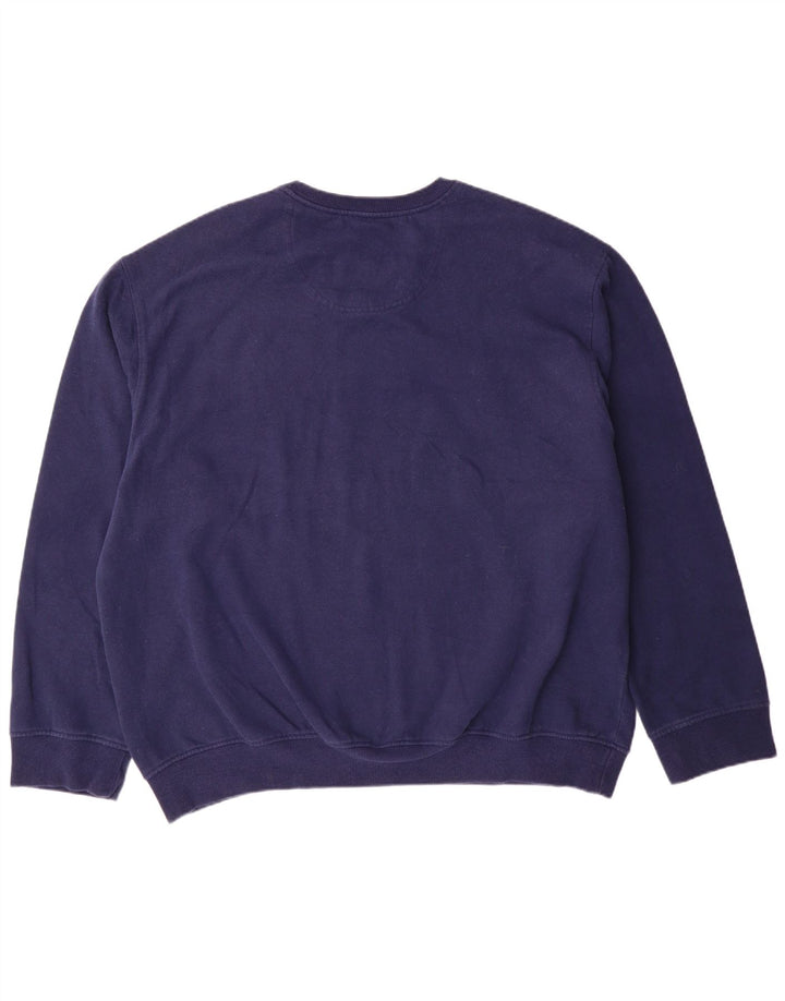 Мужской свитшот Izod джемпер 2XL темно-синий в полоску хлопок