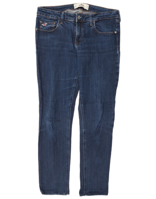 Женские узкие джинсы Hollister США 11, большие W30 L28, синие, хлопок