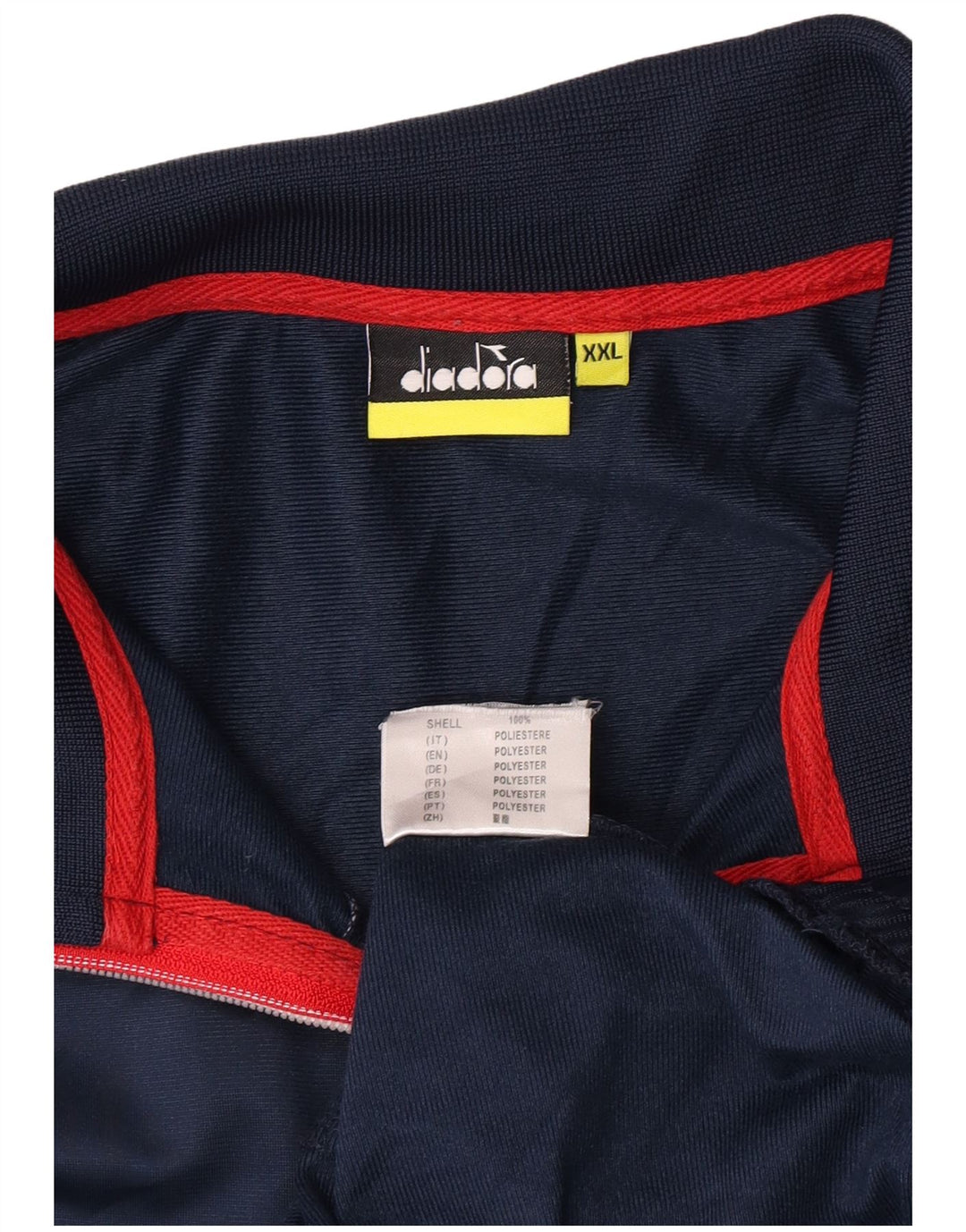 Мужской спортивный костюм Diadora, верхняя куртка 2XL, темно-синий, полиэстер