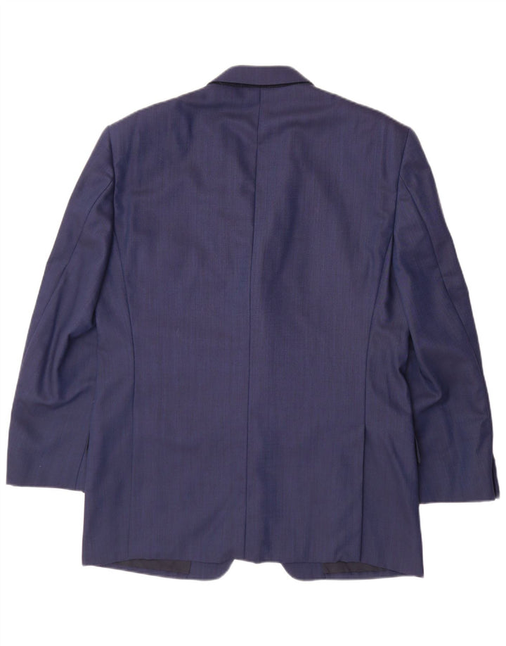 EMANUEL UNGARO Мужской пиджак на 3 пуговицах IT 50 Большой Темно-Синий