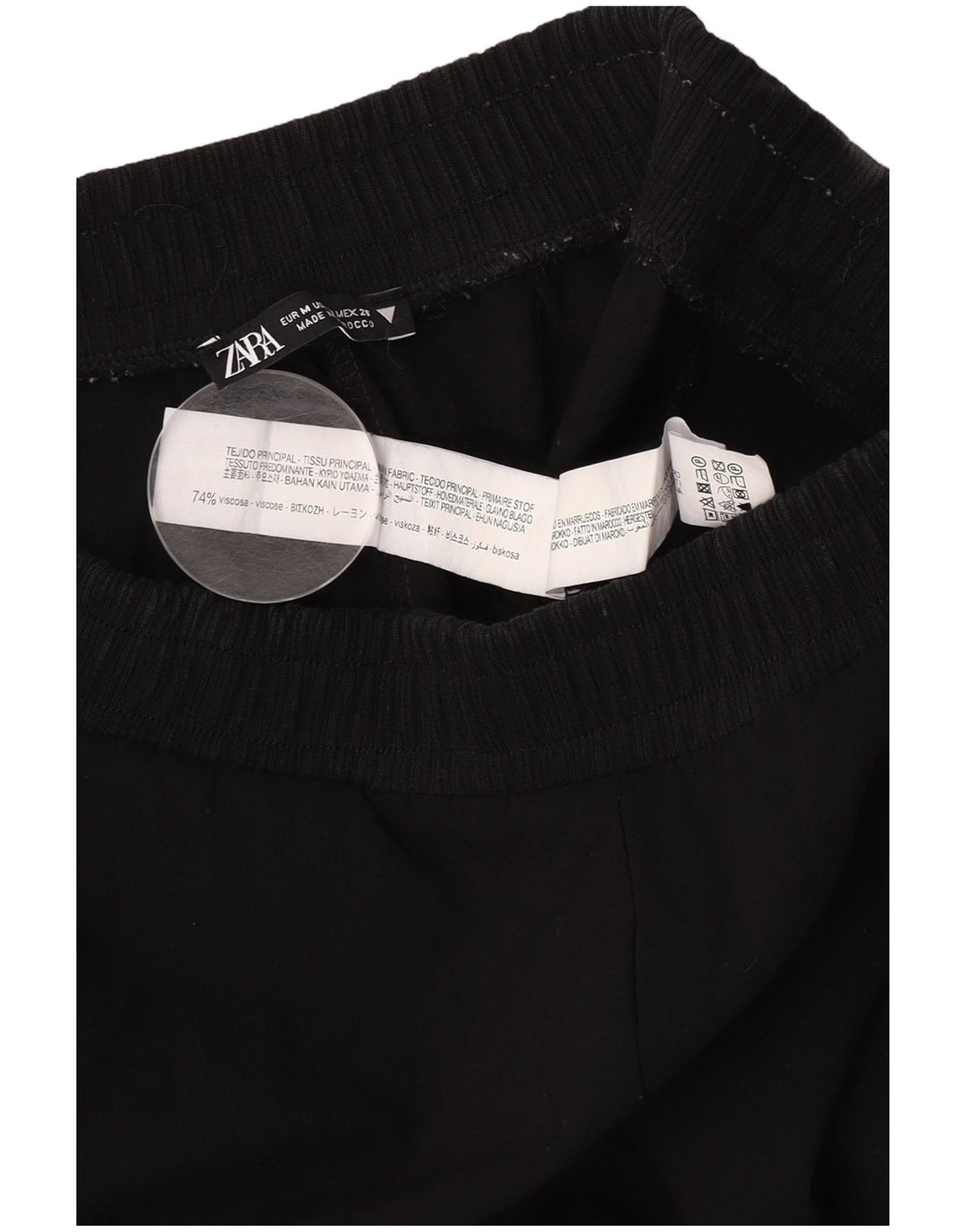 Женские брюки-чиносы Zara для джоггеров, средние W28 L32, черные из вискозы