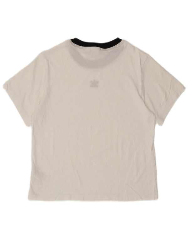 Женская футболка оверсайз ADIDAS Top UK 8, маленькая, белый хлопок