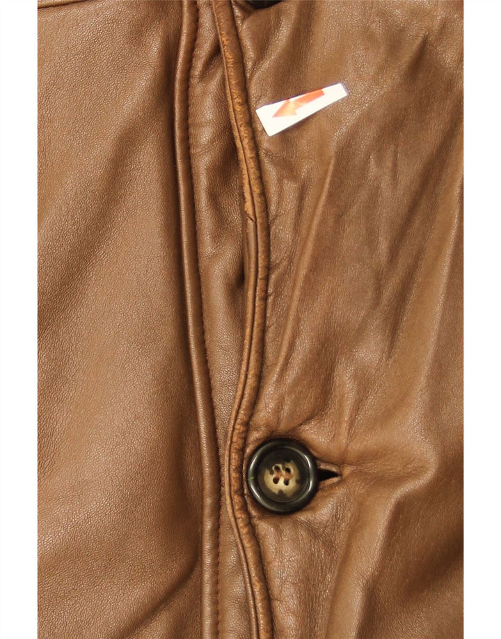 Belfe & Belfe Мужская кожаная куртка IT 52 XL Коричневая