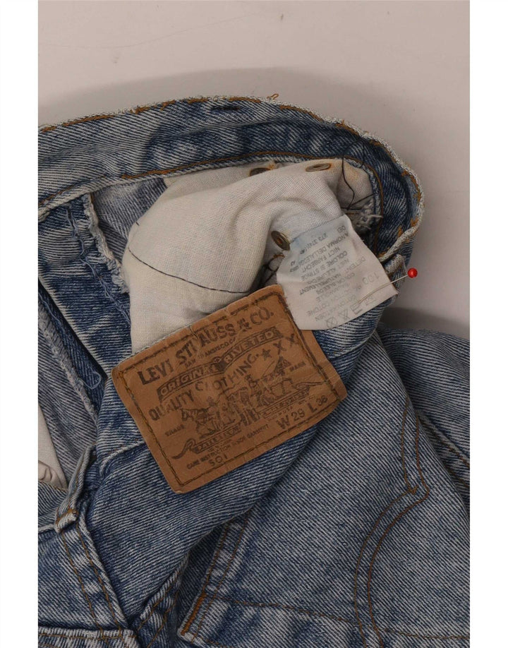 Женские джинсовые шорты Levi's 501 W29, средний синий, хлопок