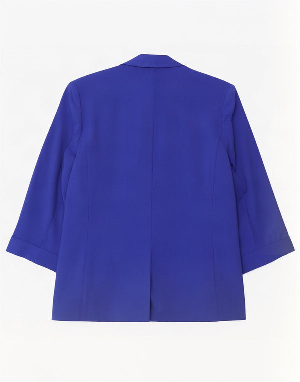 Женский открытый пиджак с рукавами 3/4 Marks & Spencer UK 20 2XL синий