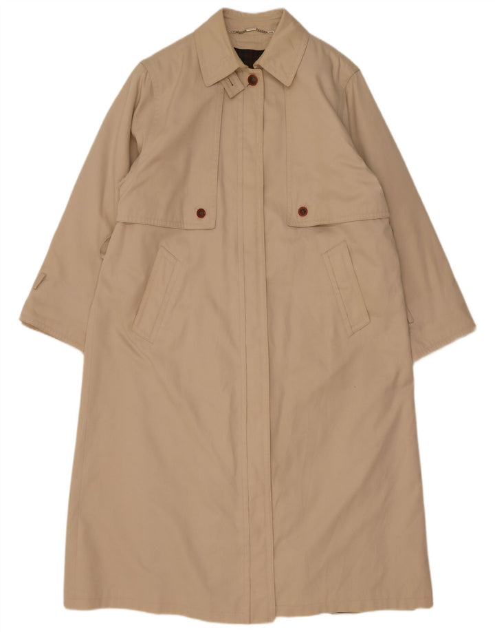Винтажное женское пальто UK 18 XL, бежевый акрил