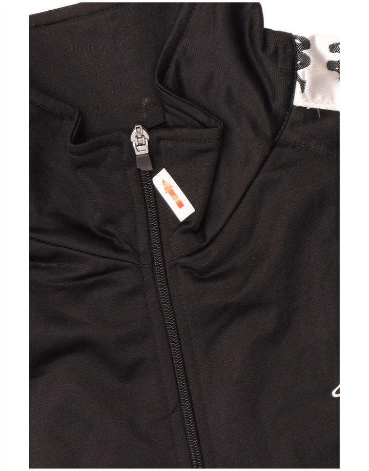 Мужской спортивный костюм Kappa с графическим рисунком, верхняя куртка 2XL, черный полиэстер