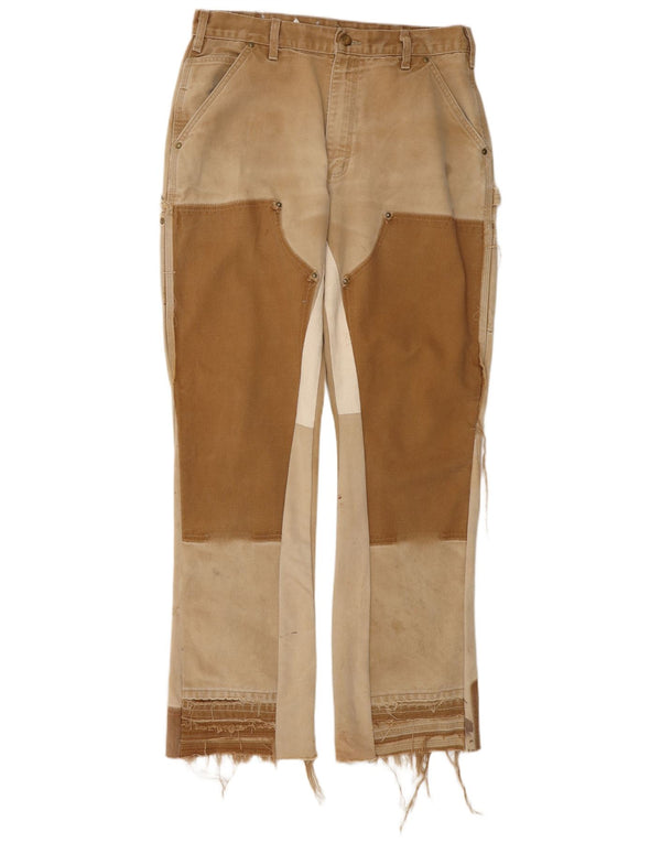 Мужские брюки-карго Carhartt Jeanius Bar Atelier W34 L30 коричневые с цветными блоками