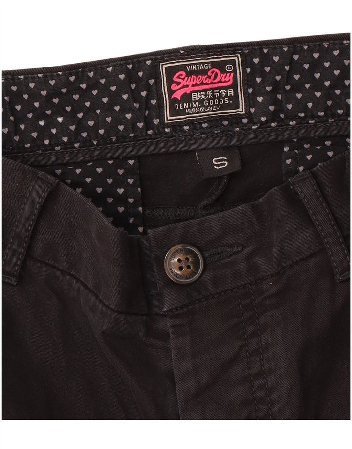 SUPERDRY Женские узкие брюки-чиносы, маленькие W27 L31, черные
