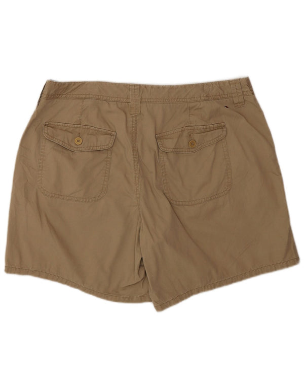 Tommy Hilfiger Женские шорты карго с высокой талией США 14 XL W32 Бежевый хлопок