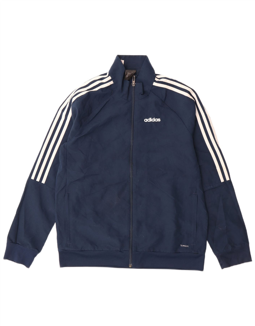 Спортивный костюм Adidas Climalite для мальчиков, верхняя куртка 13–14 лет, темно-синий полиэстер