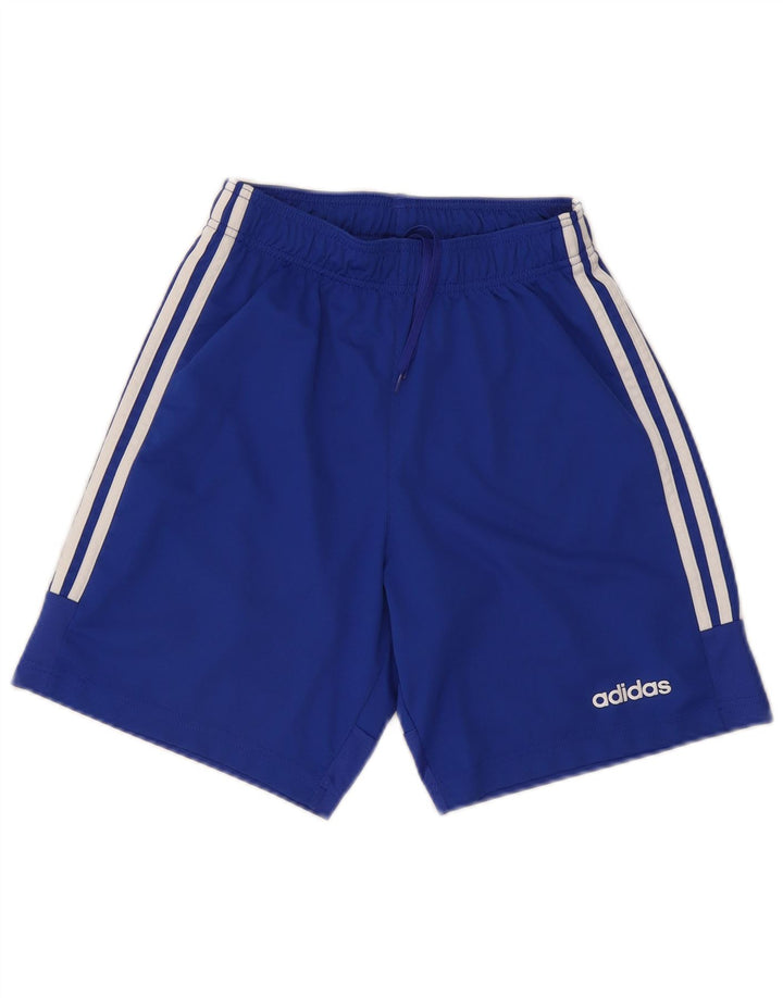 Мужские спортивные шорты Adidas Climalite, маленький синий полиэстер