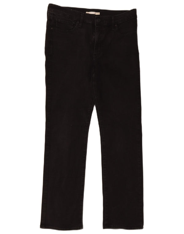 Женские прямые джинсы Levi's 314 W31 L30, черный хлопок