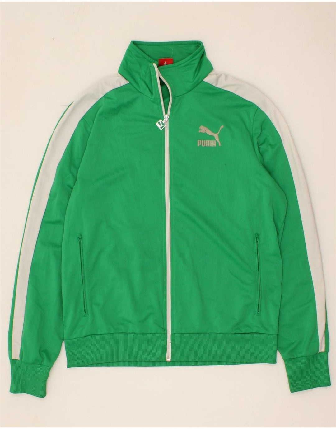 Мужская спортивная куртка PUMA, большая зеленая полиэстер