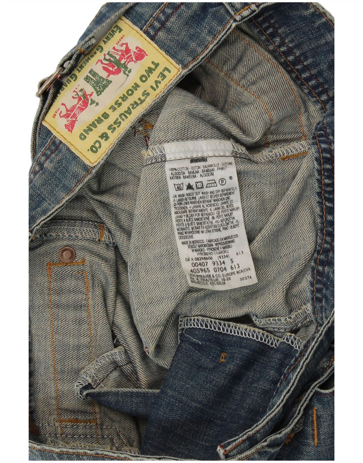 Женская джинсовая юбка LEVI'S, маленькая W28, синяя, хлопок