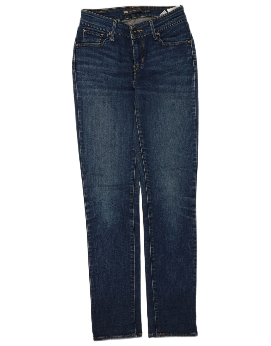 Женские джинсы скинни LEVI'S Demi Curve US 0 XS W25 L30 Синий хлопок