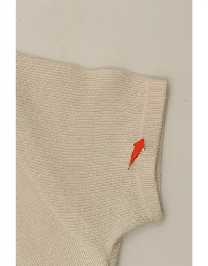 ВИНТАЖНОЕ женское платье макси UK 4 XS с белым цветочным принтом