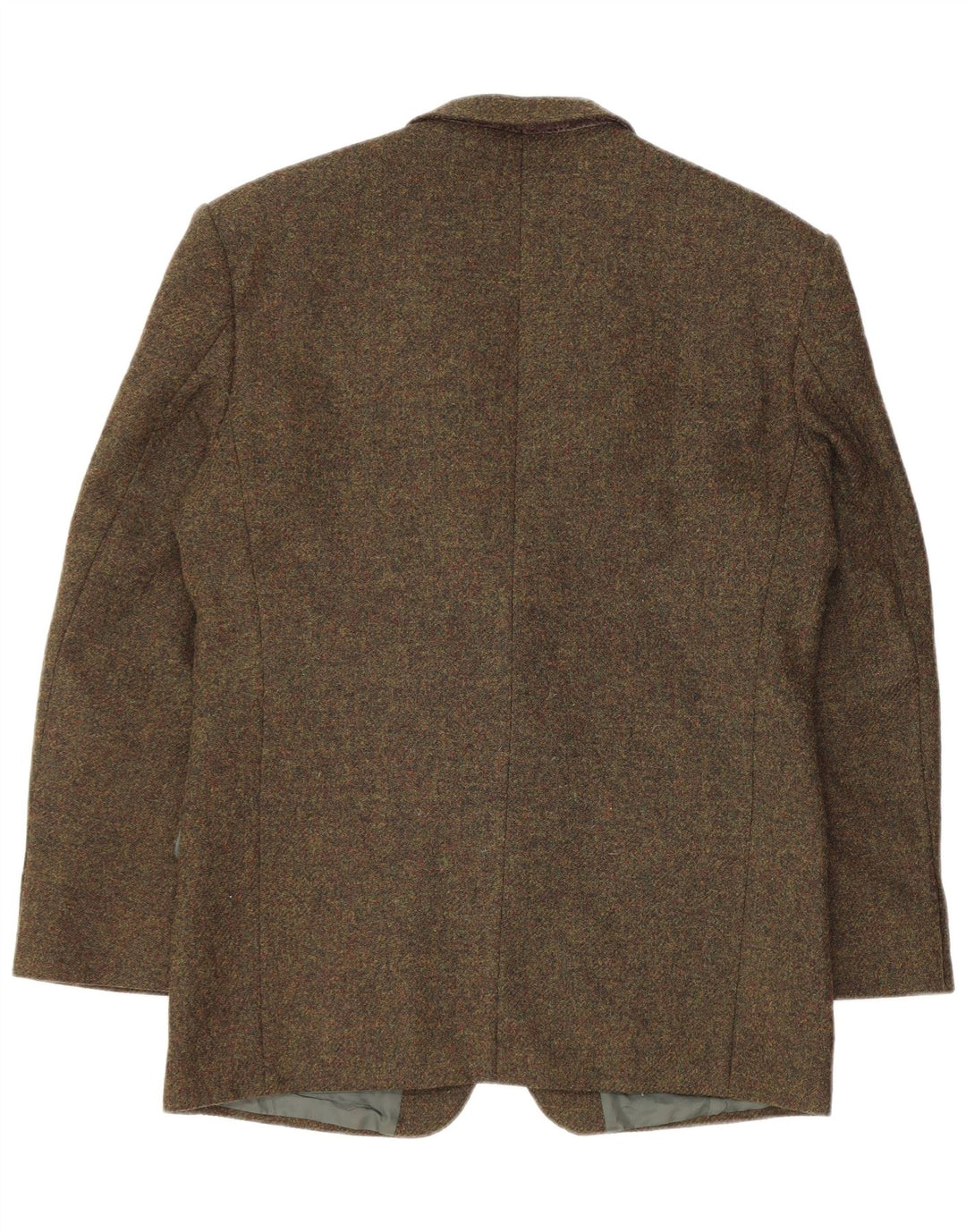 ВИНТАЖНЫЙ Мужской пиджак на 2 пуговицах UK 38 Средний Хаки в крапинку