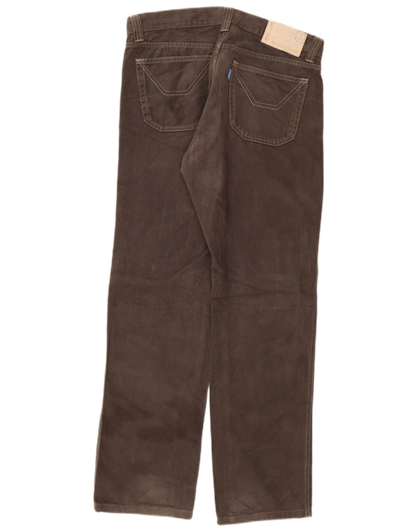 Мужские прямые повседневные брюки Jeckerson W36 L31, коричневые, хлопковые