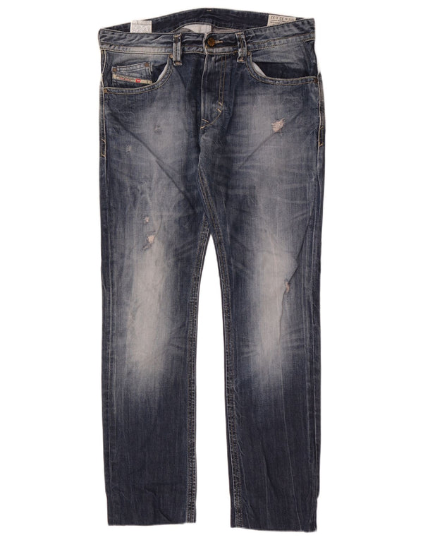 Мужские джинсы скинни Diesel Thavar W32 L32, синие, хлопок