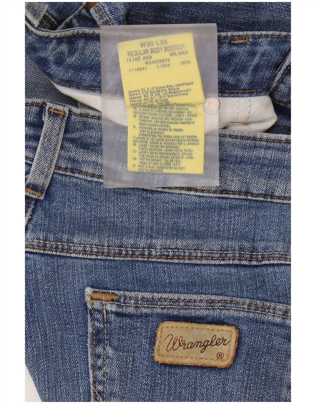 Женские джинсы WRANGLER Bootcut W30 L30 синие, хлопок