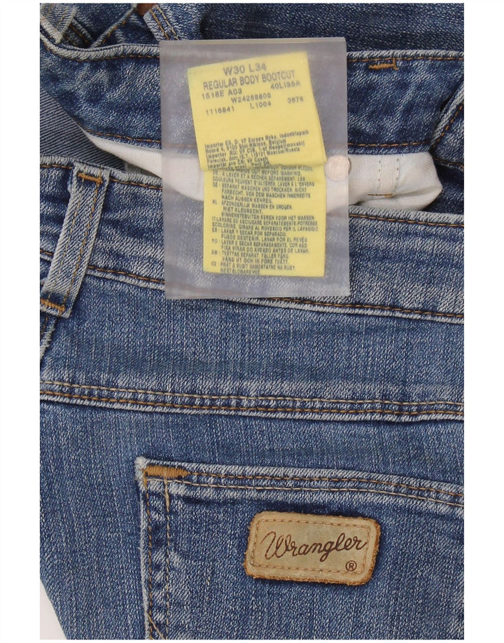 Женские джинсы WRANGLER Bootcut W30 L30 синие, хлопок