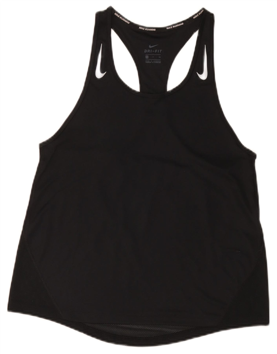 Женский жилет Nike Dri Fit Top UK 10, маленький черный полиэстер