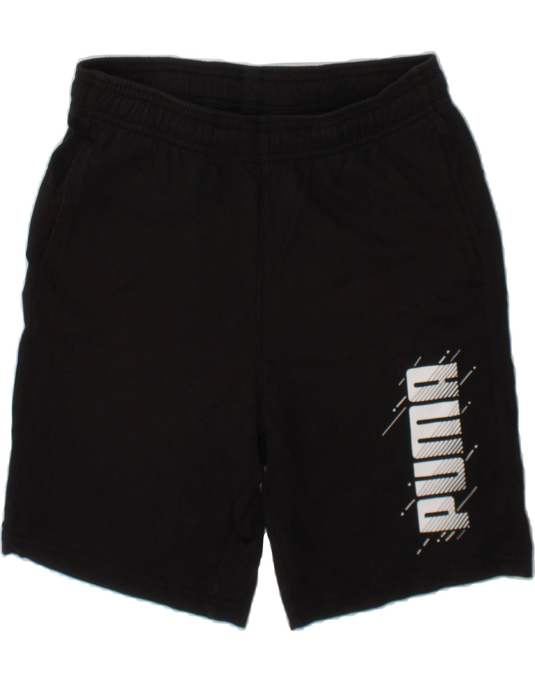 PUMA Boys Graphic Sport Shorts 11-12 Years  Black Vintage Puma and Second-Hand Puma from Messina Hembry 