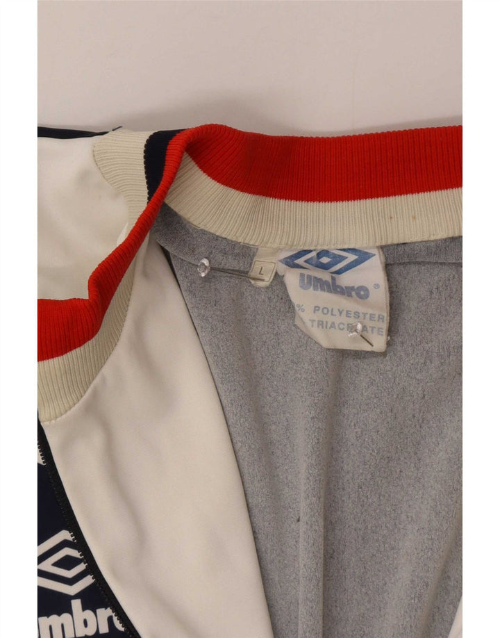 Мужская спортивная куртка Umbro Cagliari 1990-1991, большая темно-синяя