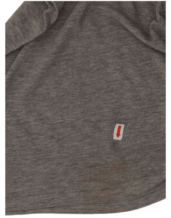 Мужская футболка с рисунком DIADORA, топ XL, серый хлопок в крапинку