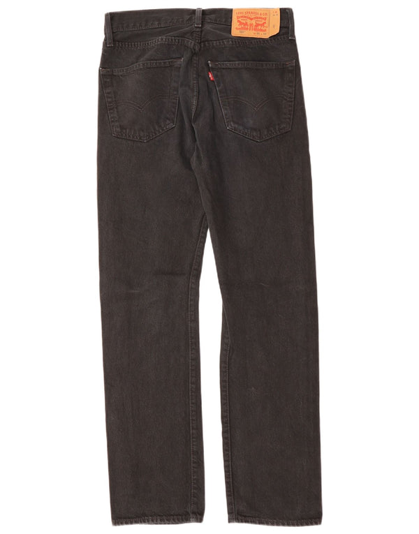 Мужские прямые джинсы LEVI'S 501 W31 L32, черный хлопок