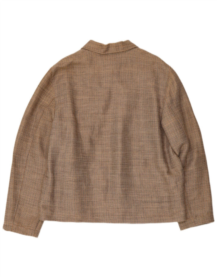 Мужская куртка-бомбер Monsoon UK 40, большая бежевая клетка