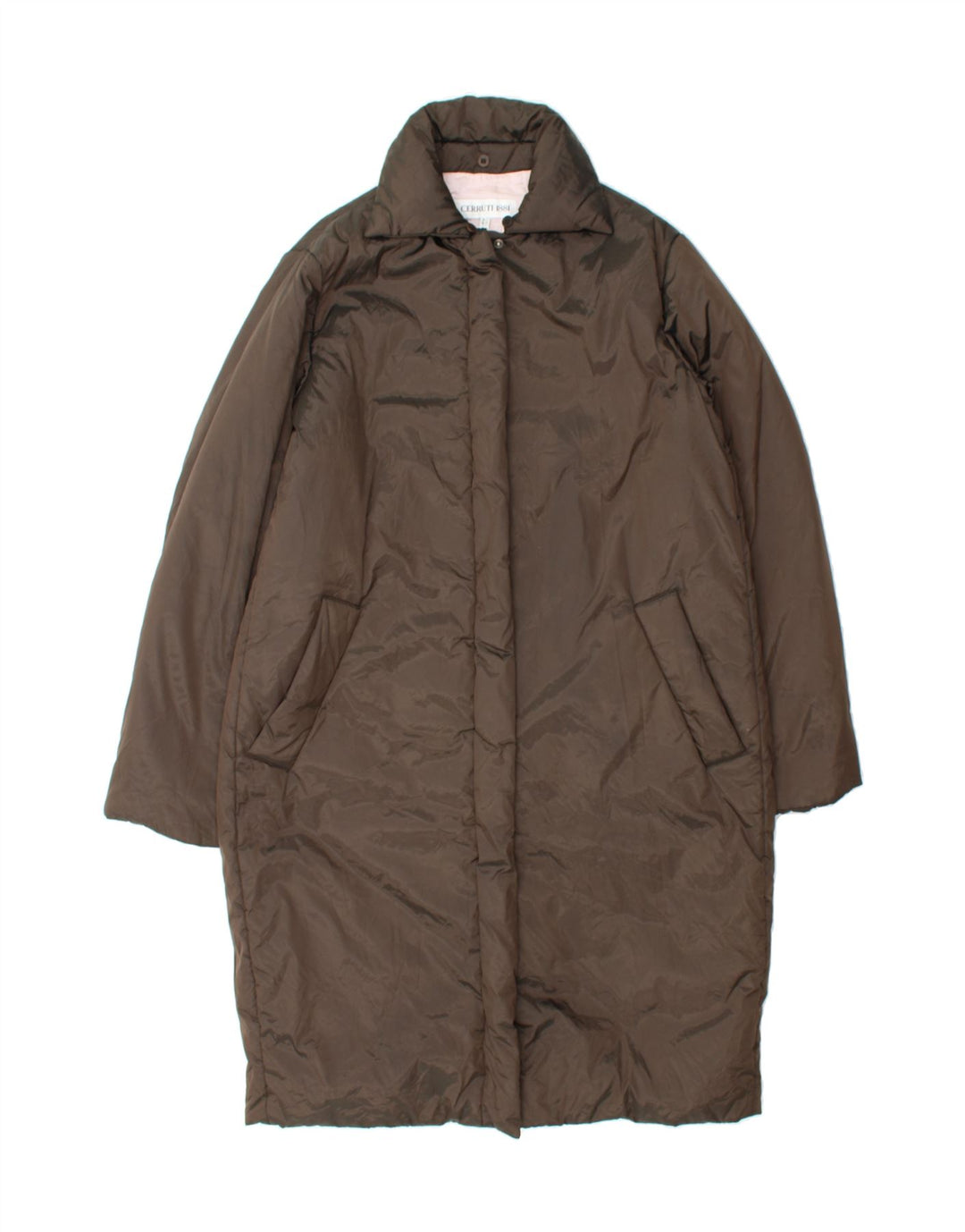 CERRUTI 1881 Womens Padded Coat IT 42 Medium Brown Polyamide Vintage Cerruti 1881 and Second-Hand Cerruti 1881 from Messina Hembry 
