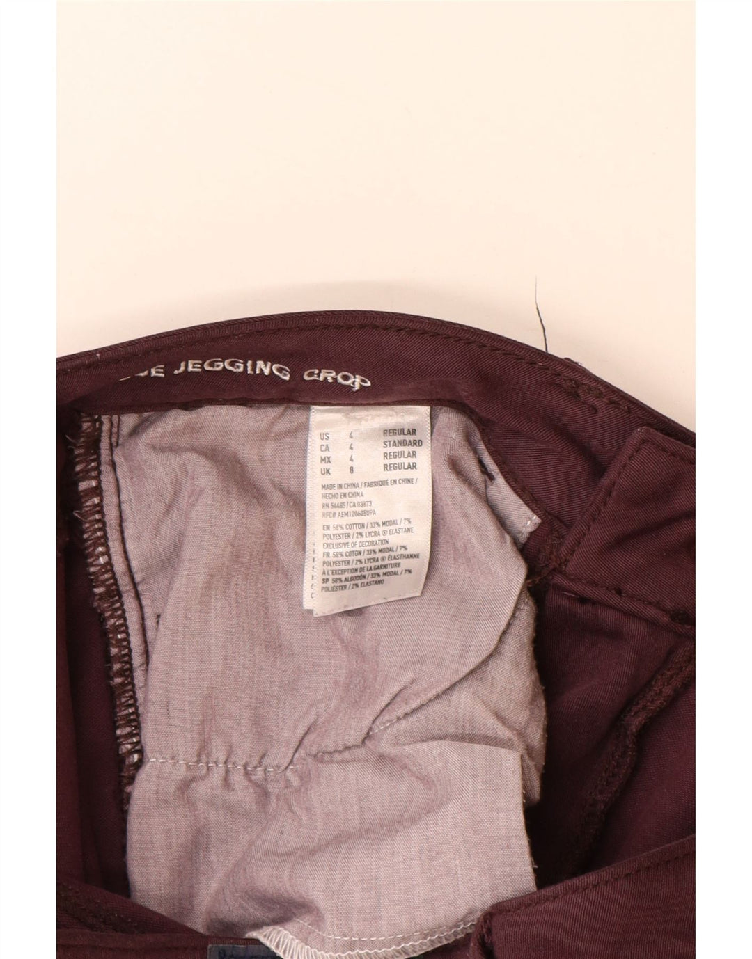 AMERICAN EAGLE OUTFITTERS Женские укороченные джинсы UK 8 Small W26 L24 Бордовые