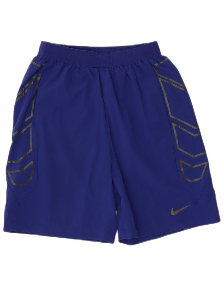 Мужские спортивные шорты Nike с графическим рисунком, средний синий полиэстер