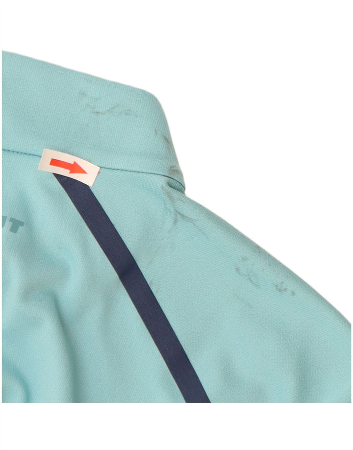 Мужская футболка Mammut Polartec с воротником на молнии, большой синий полиэстер