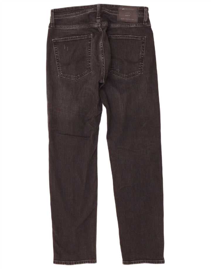 Мужские потертые узкие джинсы Jack & Jones W29 L30, черный хлопок