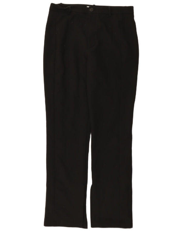 Женские прямые повседневные брюки Zara, большие W30 L32, черные