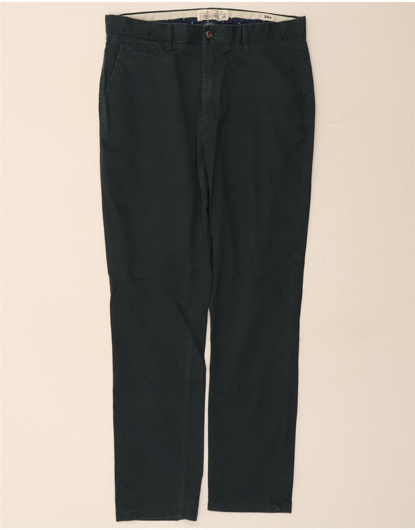 Мужские узкие брюки-чинос FAT FACE W34 L30, зеленый хлопок