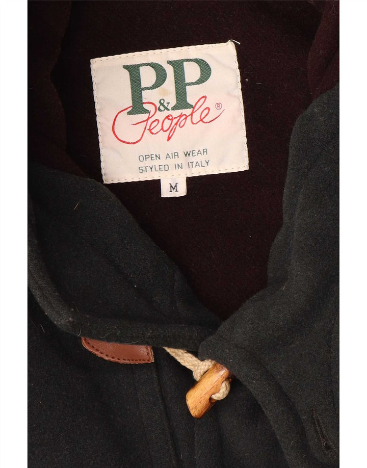 Мужской дафлкот с капюшоном P&P People UK 38, средний зеленый, шерсть